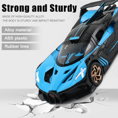 BUGATTI BOLIDE DIECAST METAL PULLBACK TOY CAR - SCALE 1:24 (20.5 X 8.8 X 4.5 CM)