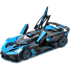 BUGATTI BOLIDE DIECAST METAL PULLBACK TOY CAR - SCALE 1:24 (20.5 X 8.8 X 4.5 CM)