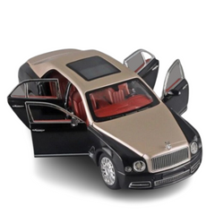 BENTLEY MULSANNE DIECAST METAL PULLBACK TOY CAR - SCALE 1:24 (21.5 X 7 X 5.5 CM)